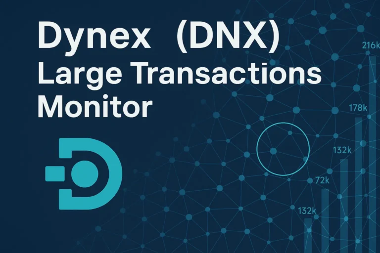 Dynex Block Explorer Large Transactions Monitor