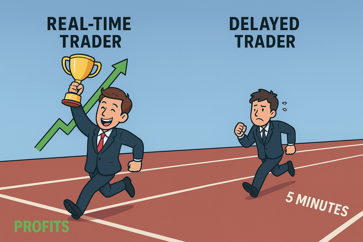 Realtime trader - Delayed trader - Racing