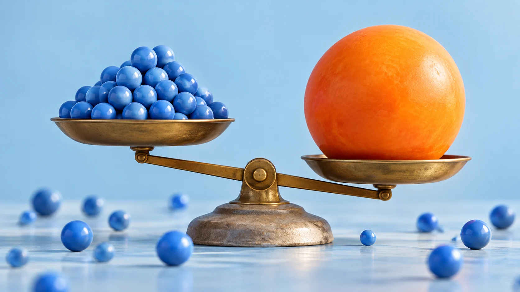 Conceptual editorial illustration for Buy/sell volume and trade counts.