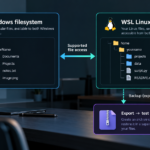 Windows and Linux filesystem access with an export and restore-verification workflow.